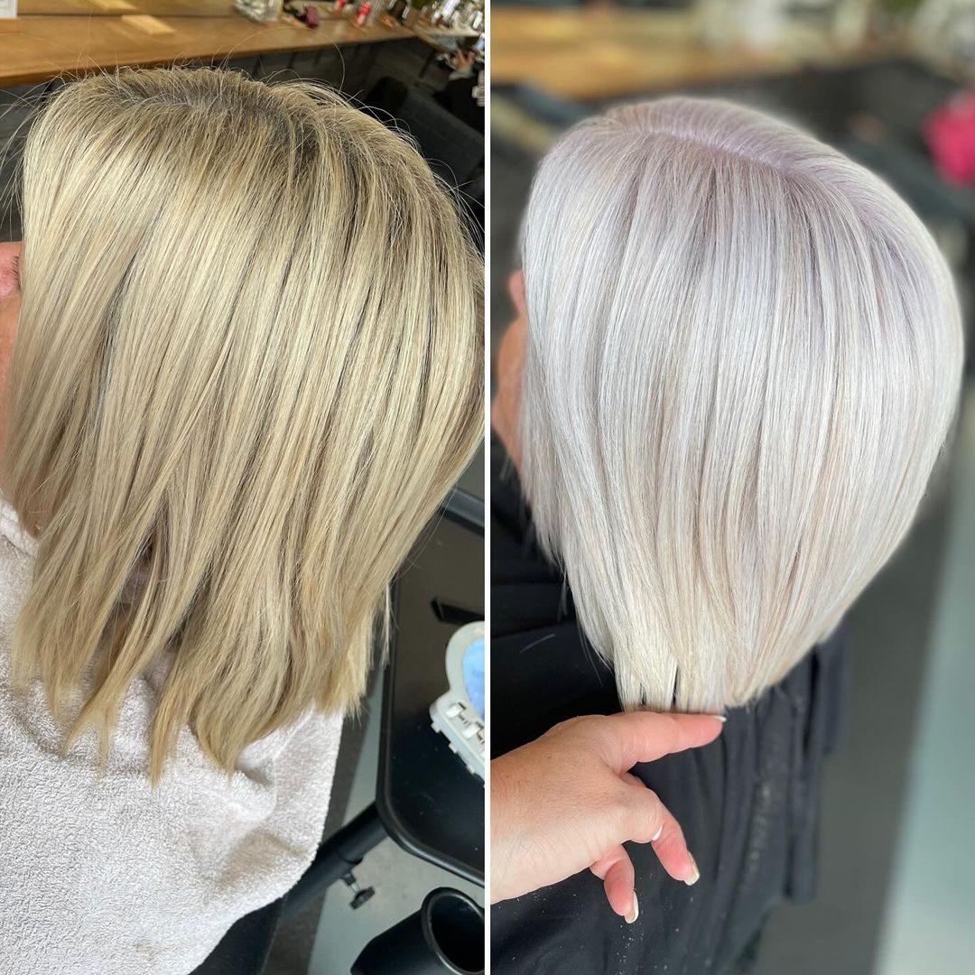 white blonde hair transformation