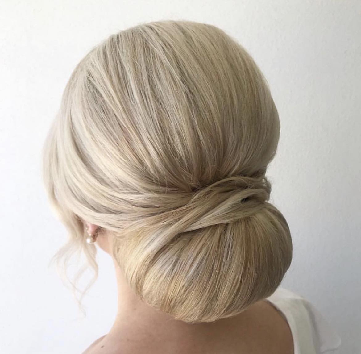 Elegante lage chignon