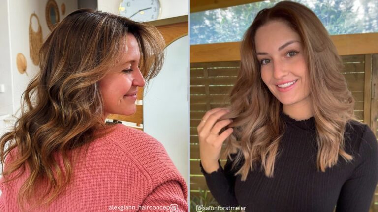 dark blonde balayage