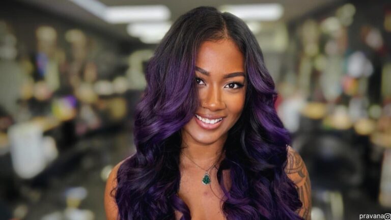 purple balayage