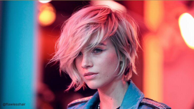 corte pixie com franja