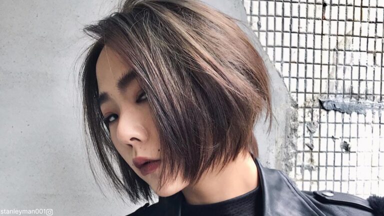 corte recto corto para cabello fino