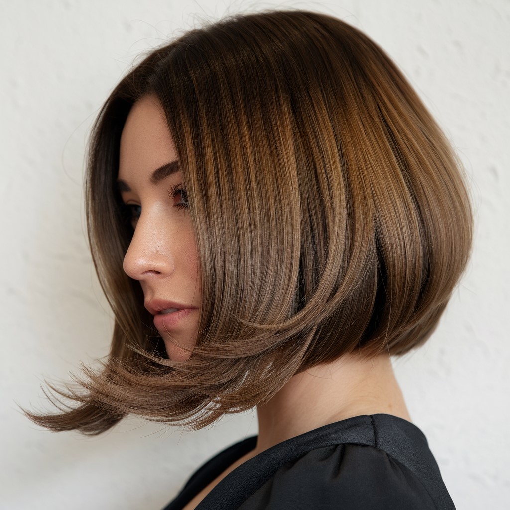 Feathered A-Line Bob