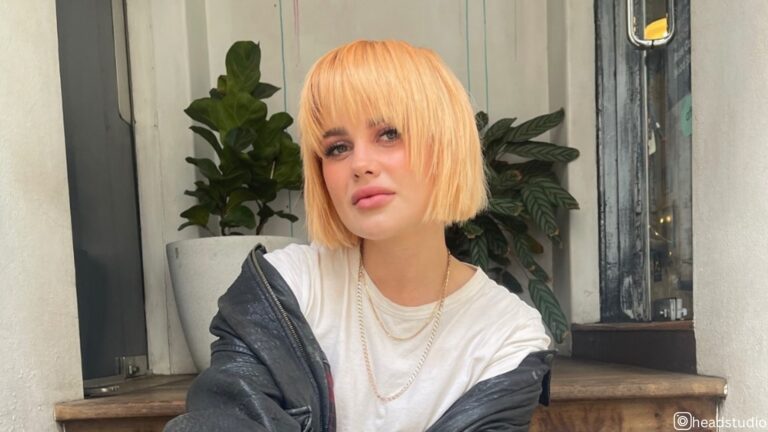 chin length hair with bangs