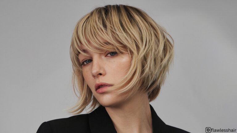 chin length layered bob