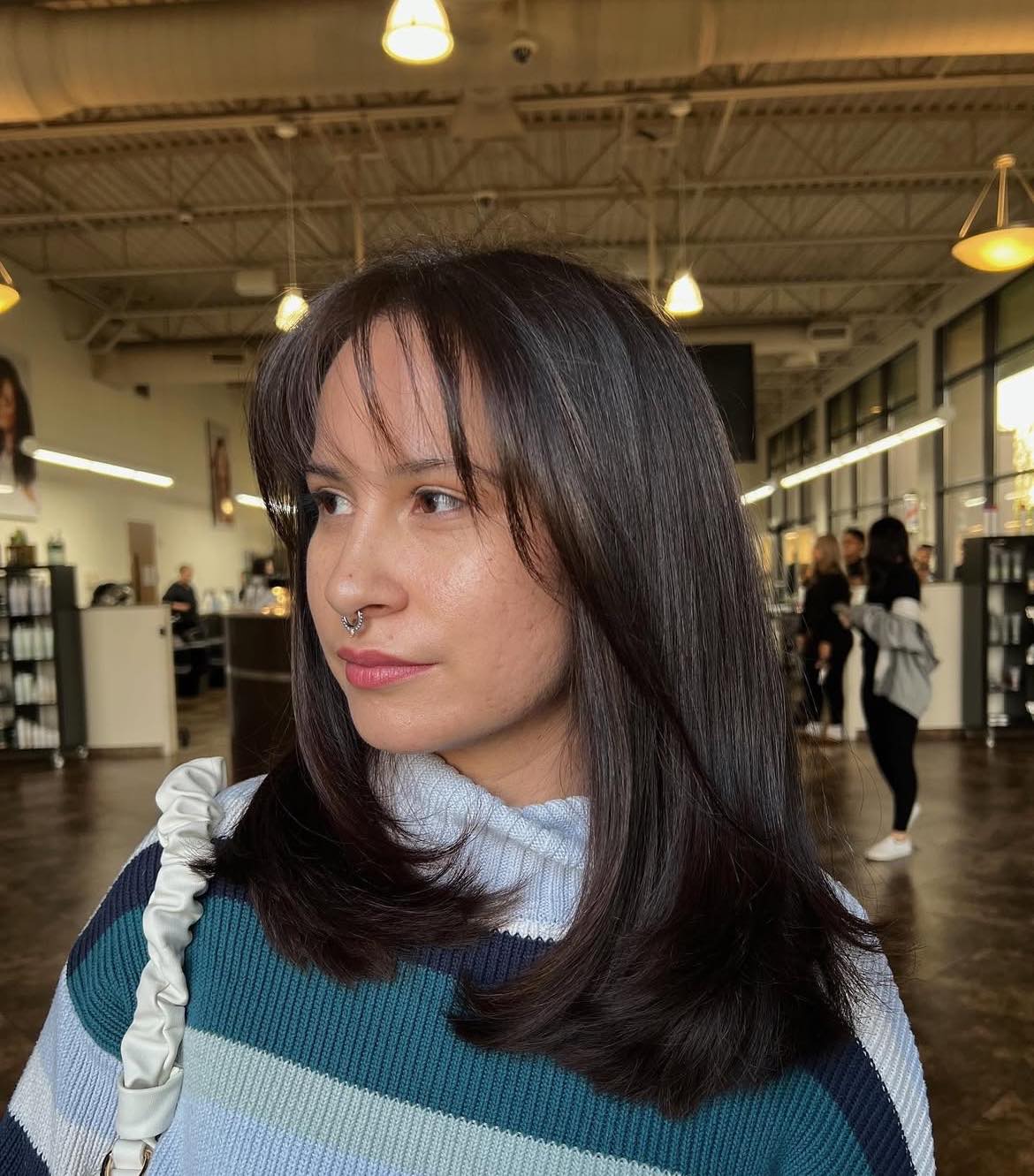 Blowout Layers With Subtle Bangs