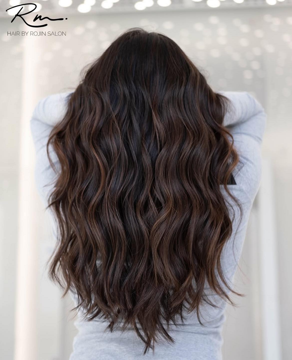 Balayage diep chocoladebruin