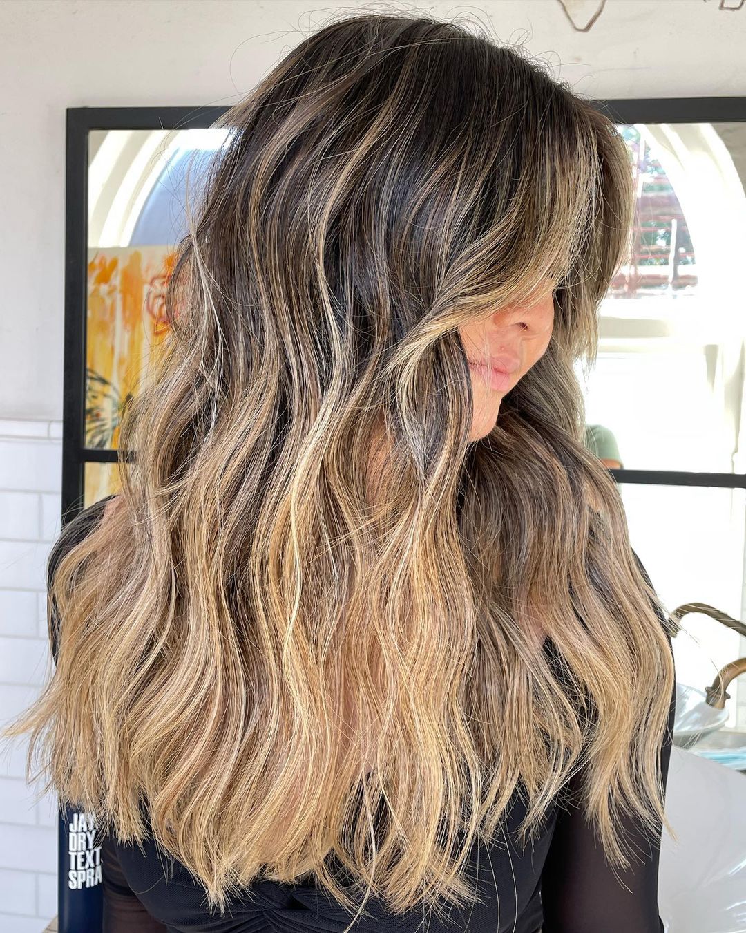 brown and blonde ombre