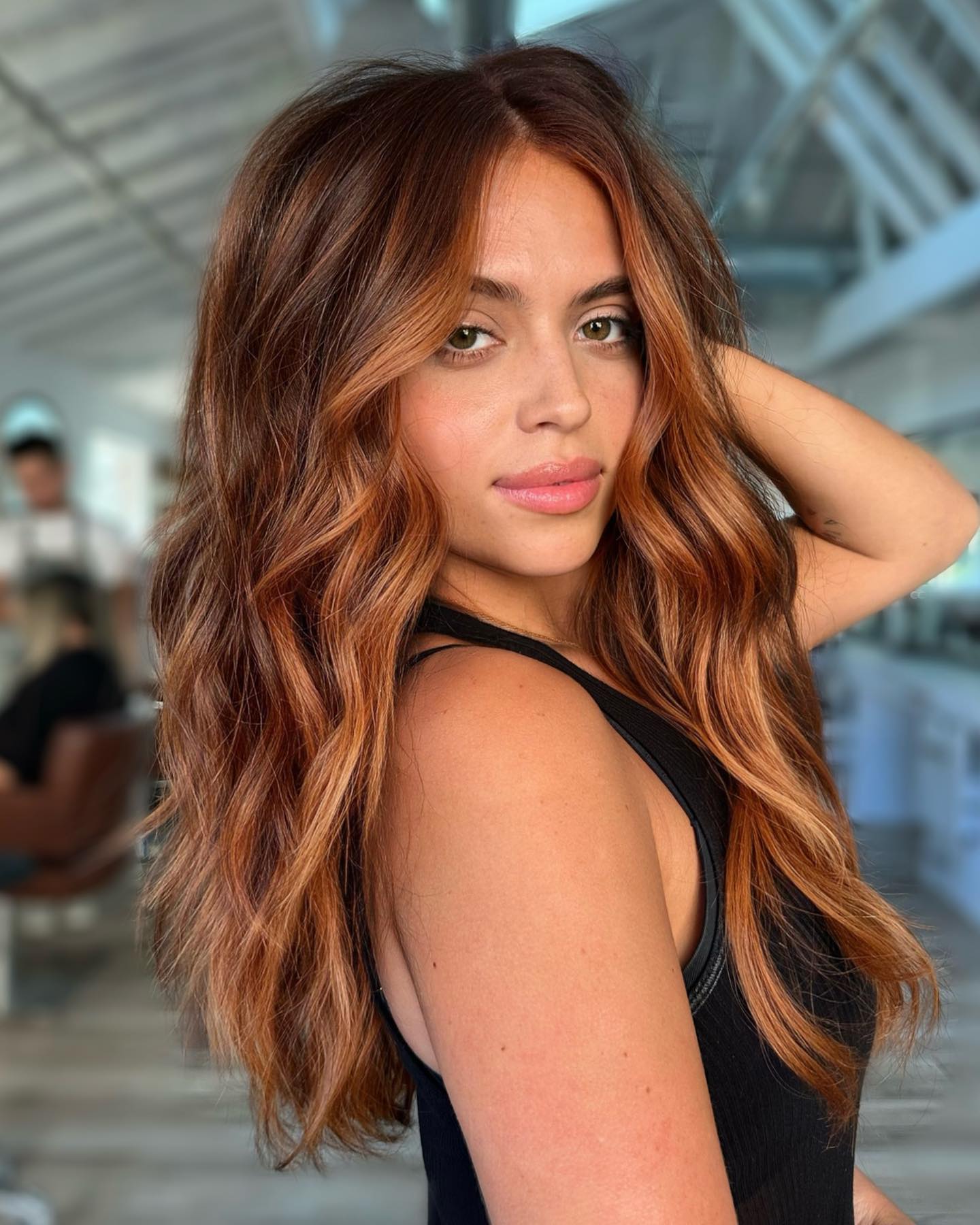 copper balayage