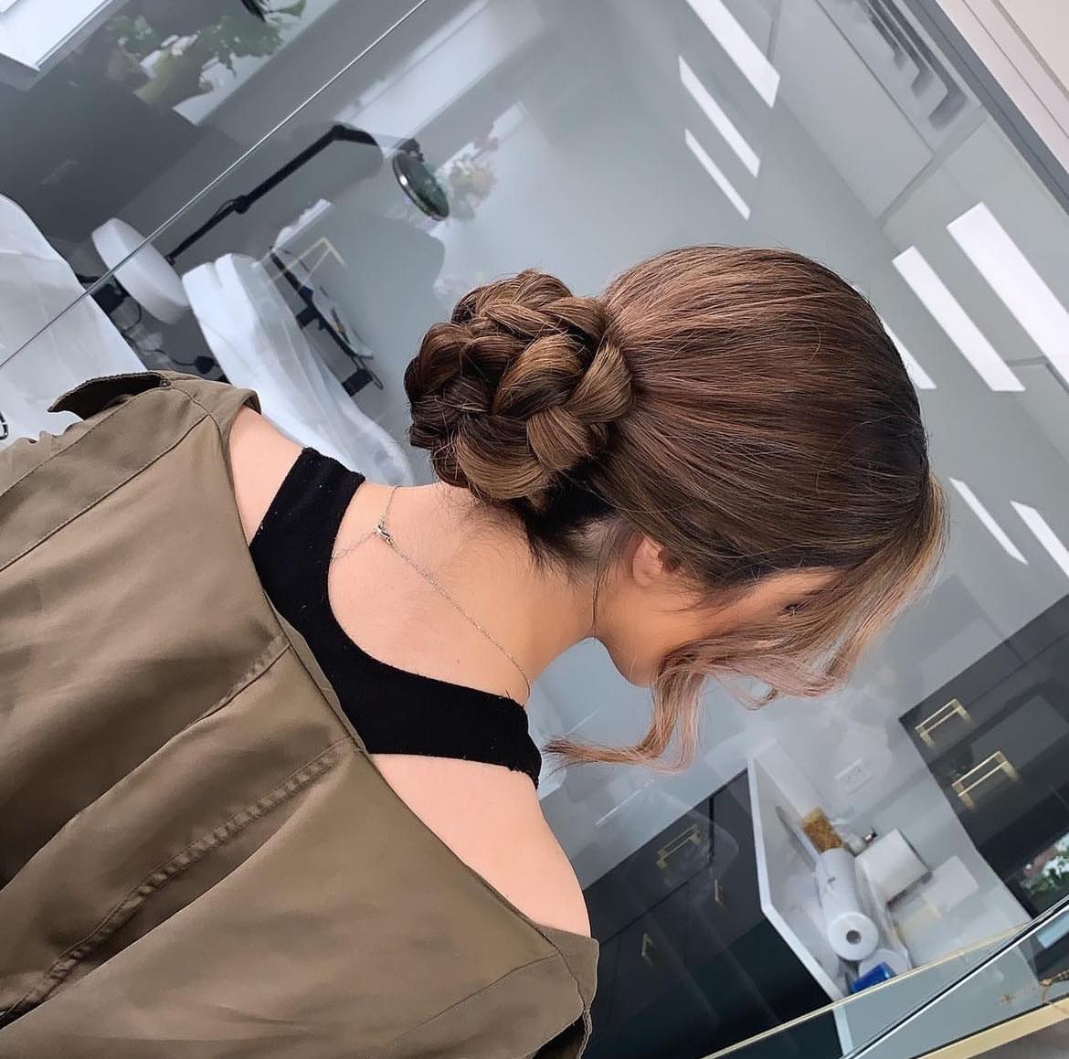 Chignon tressé