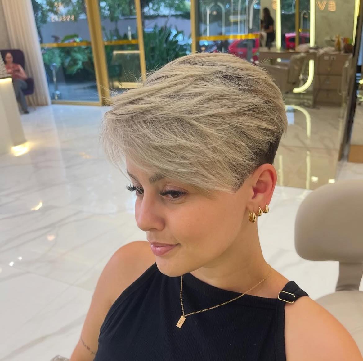 Feathered Pixie Cut