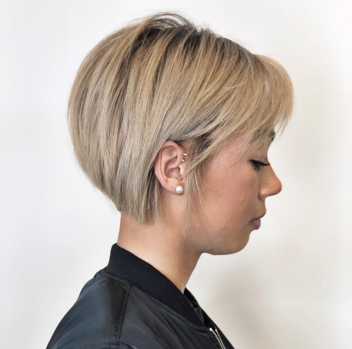 Layered Pixie Bob With Bangs