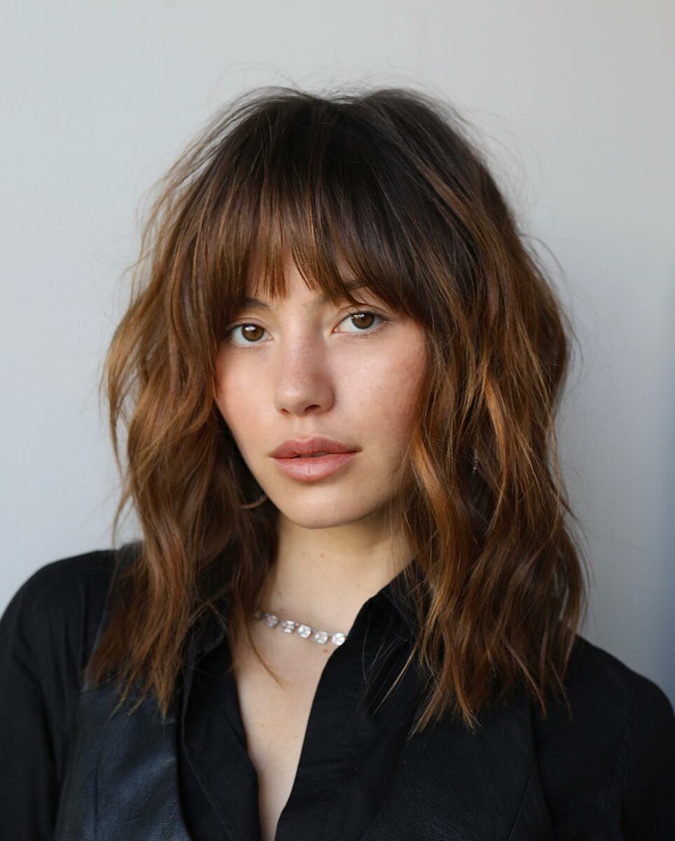 10 preciosas ideas de pelo castaño con mechas que te inspirarán