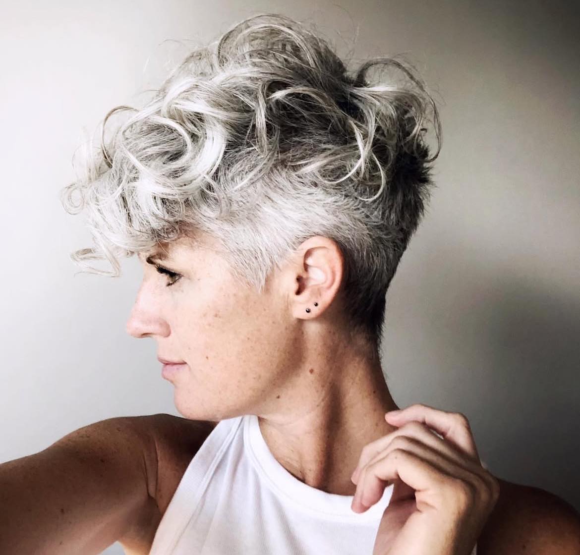 Curly Pixie Cut