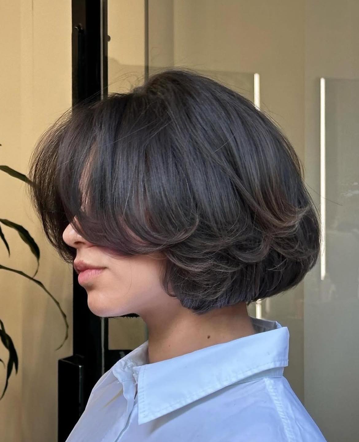 Corte recto Layered Bob