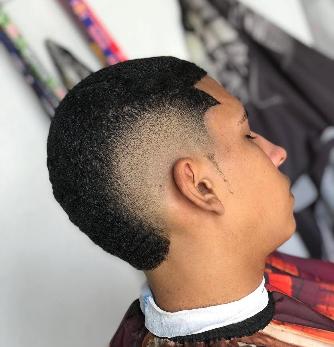 Disconnected Burst Fade Buzz Cut