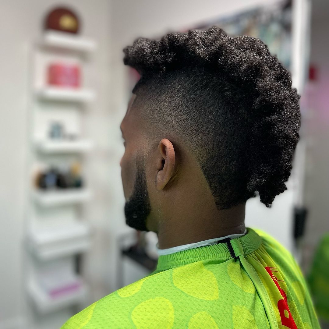 afro taper fade