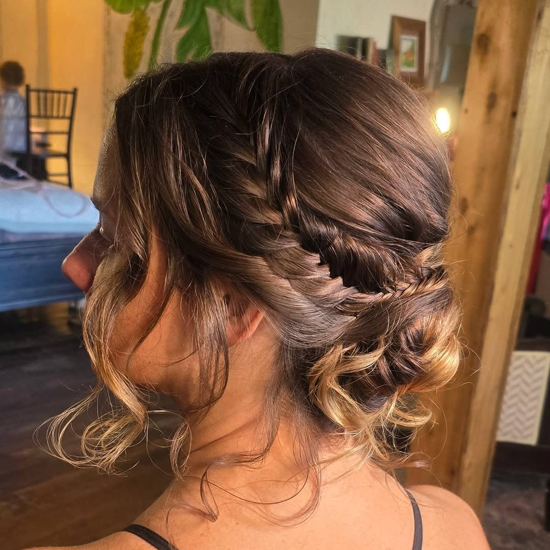 braid in the middle