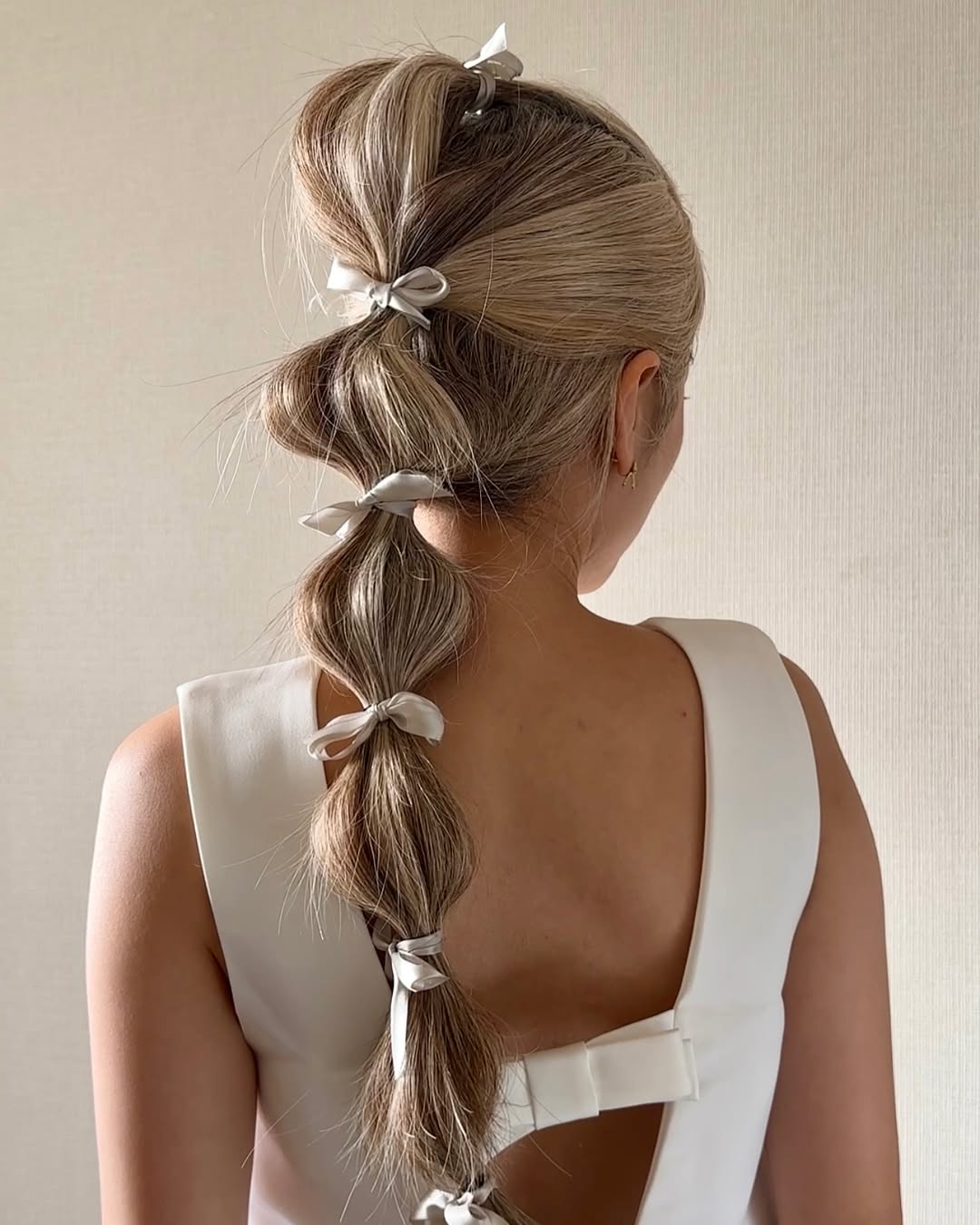 bubble braid ponytail