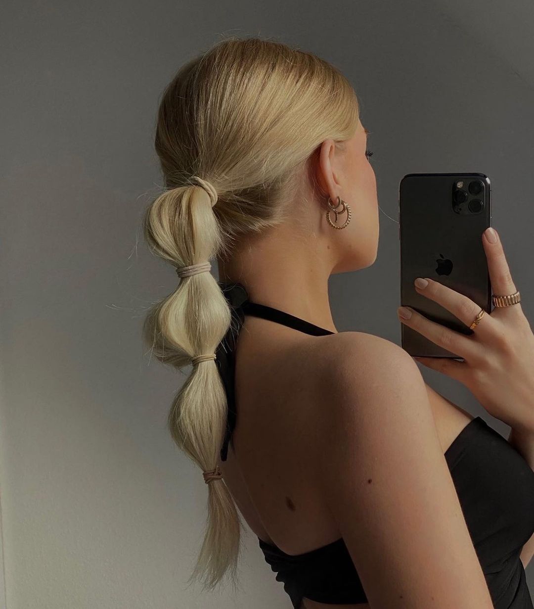 bubble ponytail