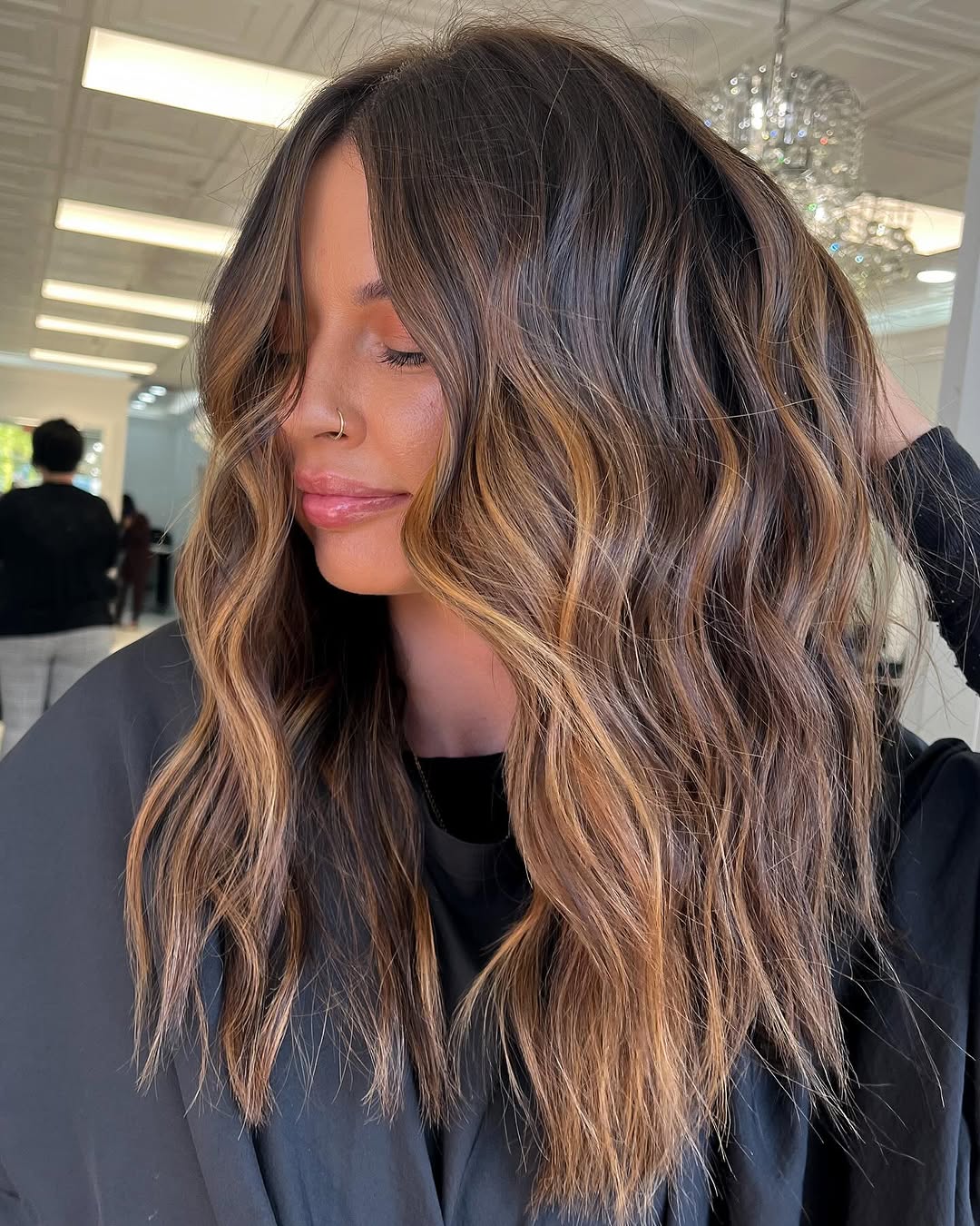 caramel balayage highlights