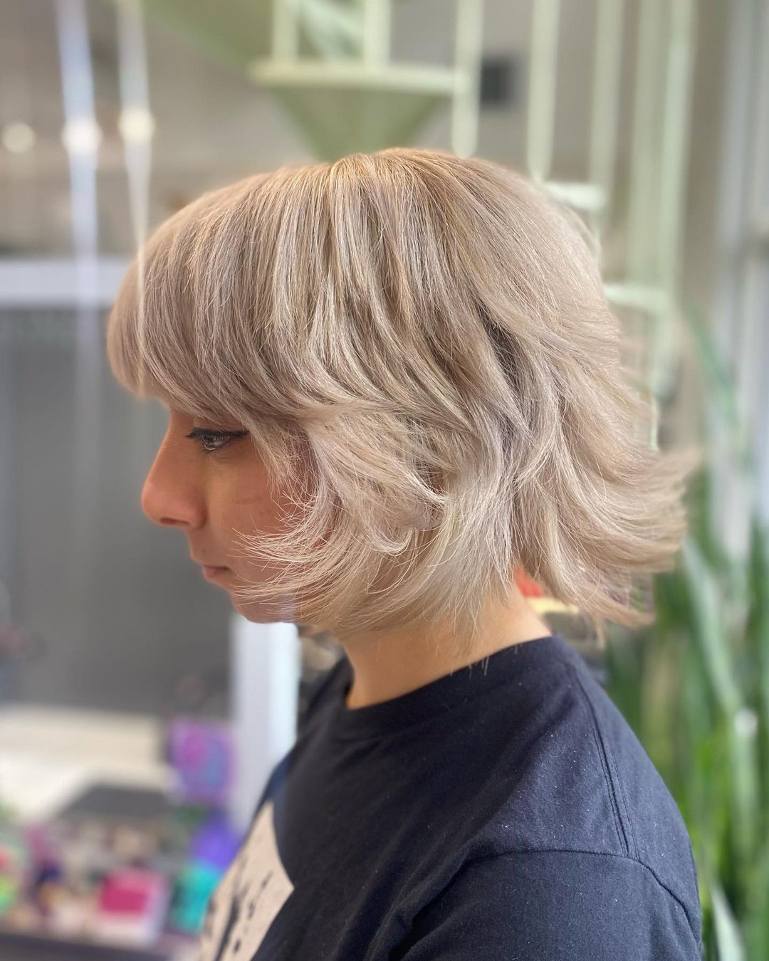 choppy layered bob