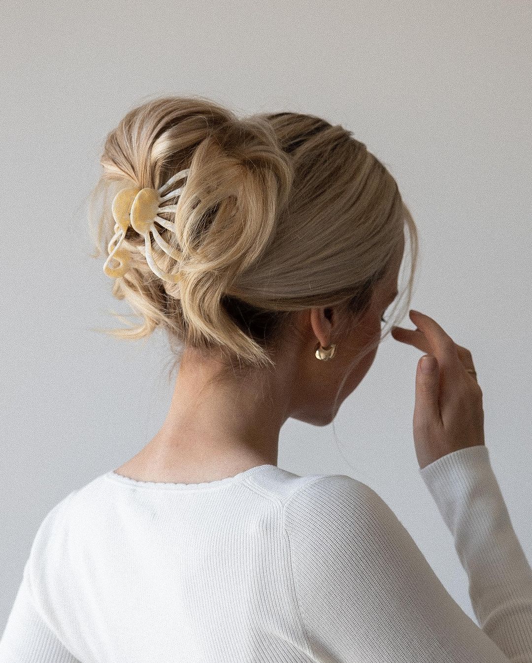 Penteado com pinça