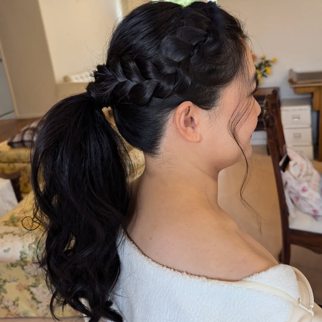 dutch braid ponytail