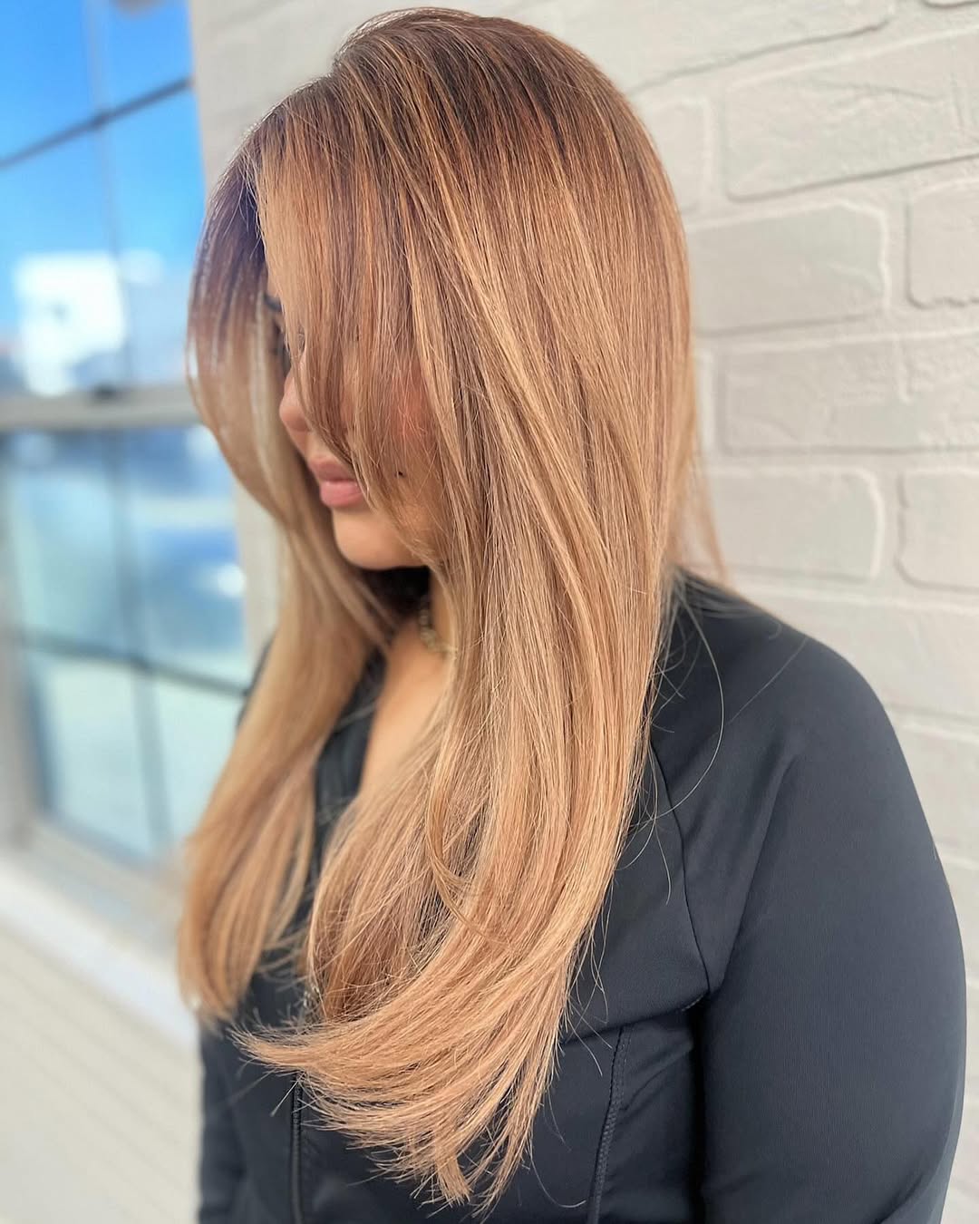 golden blonde balayage