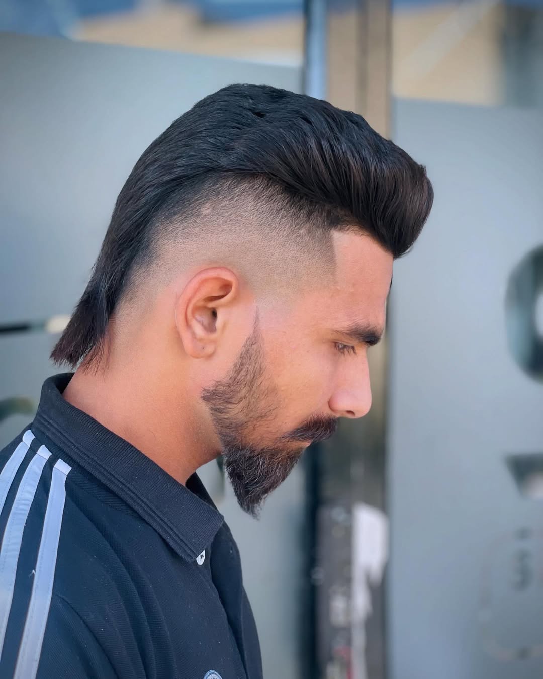 high fade mullet