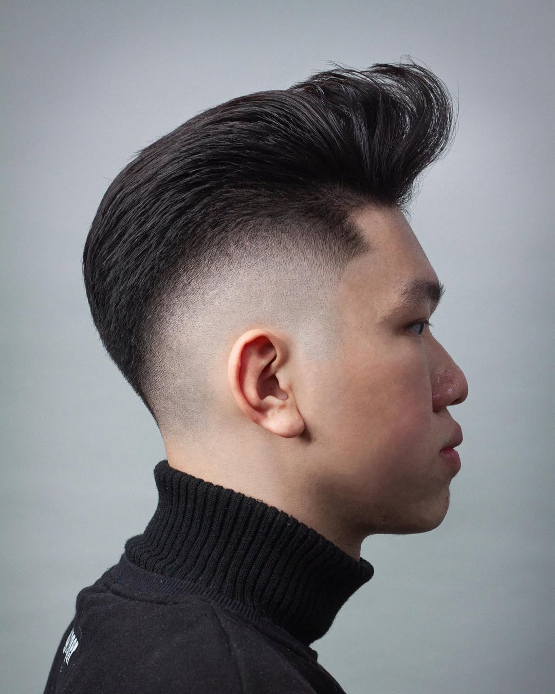 high fade pompadour