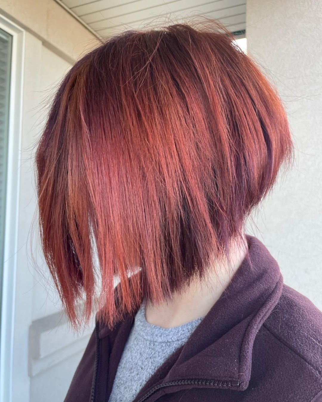 inverted layered bob