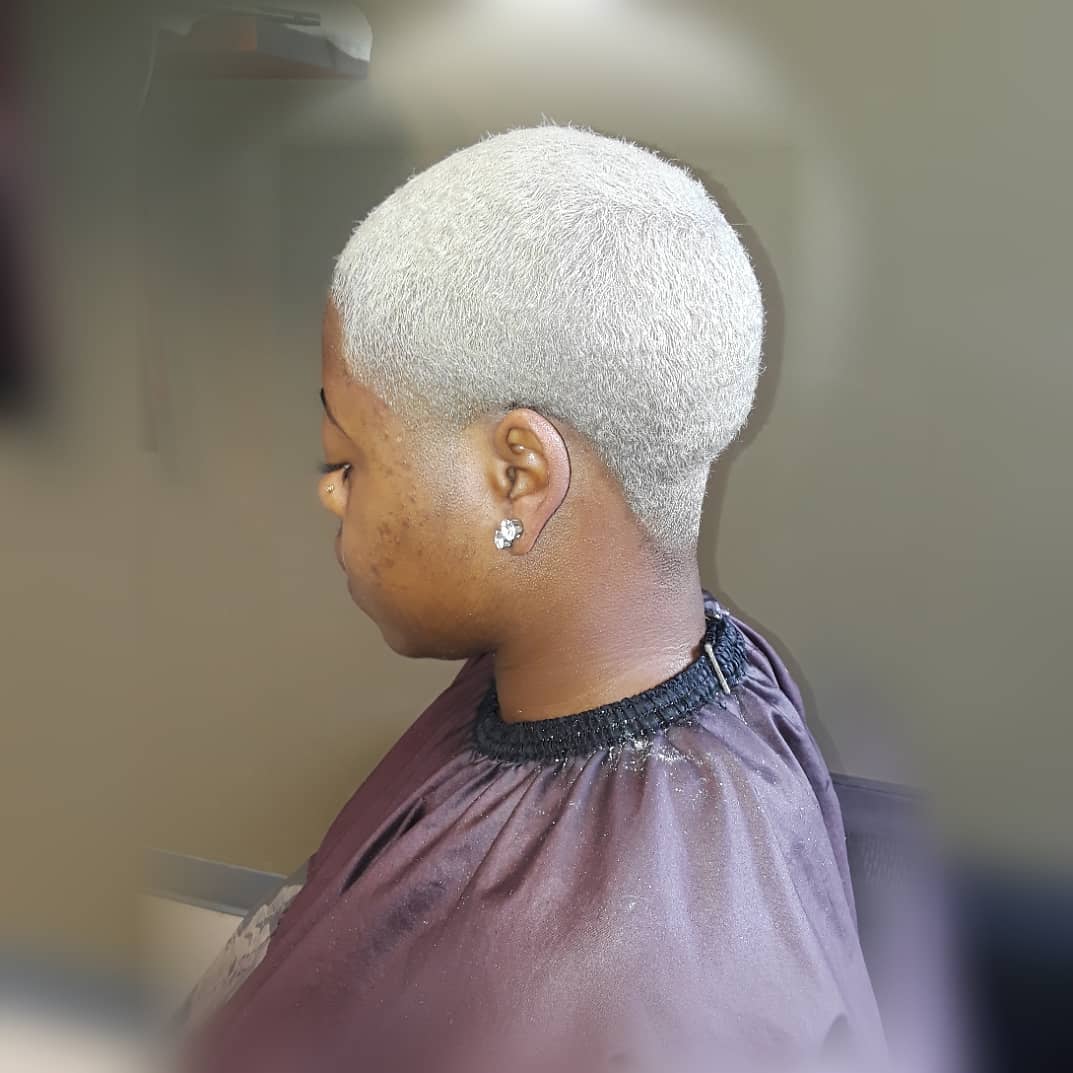 Light Silver Brush Cut For You 