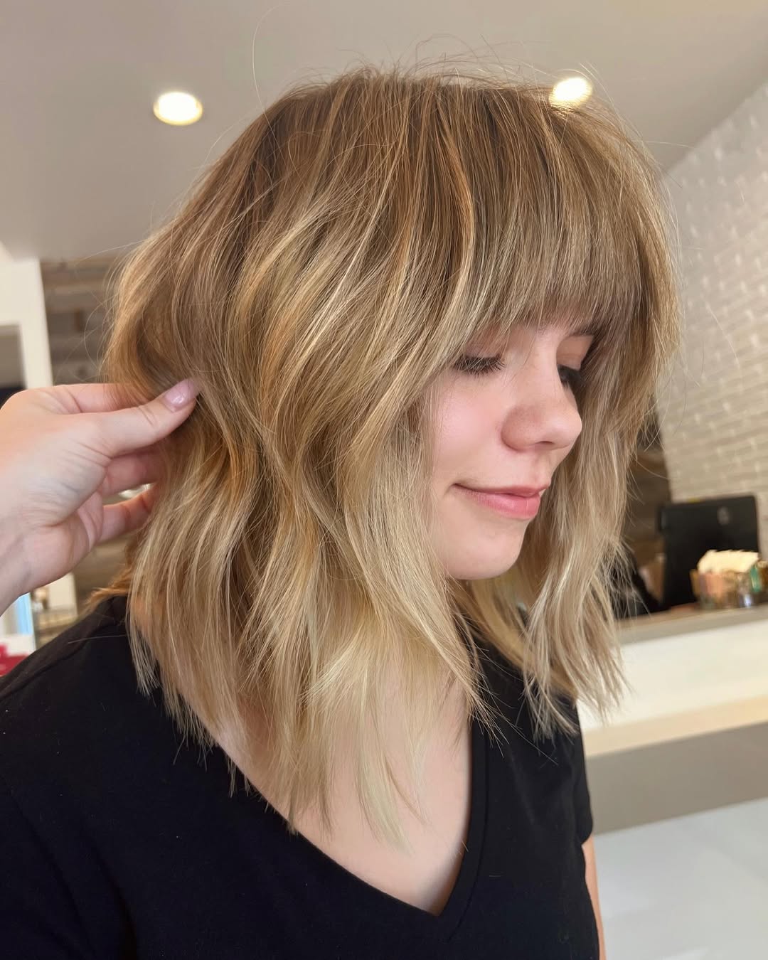 lob with shaggy fringe