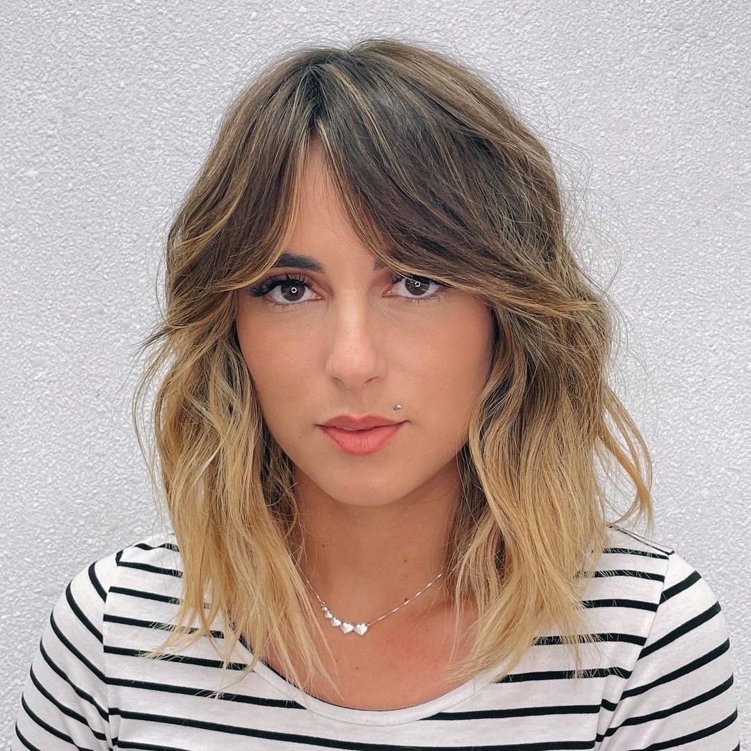 long wavy bob