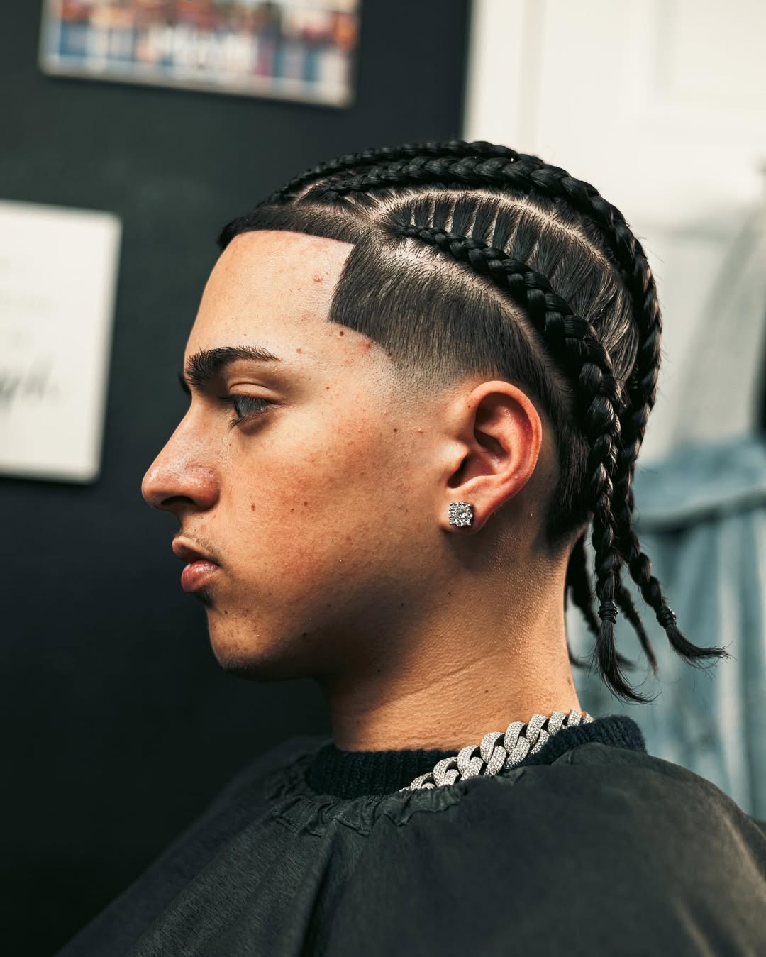 trenzas bajas