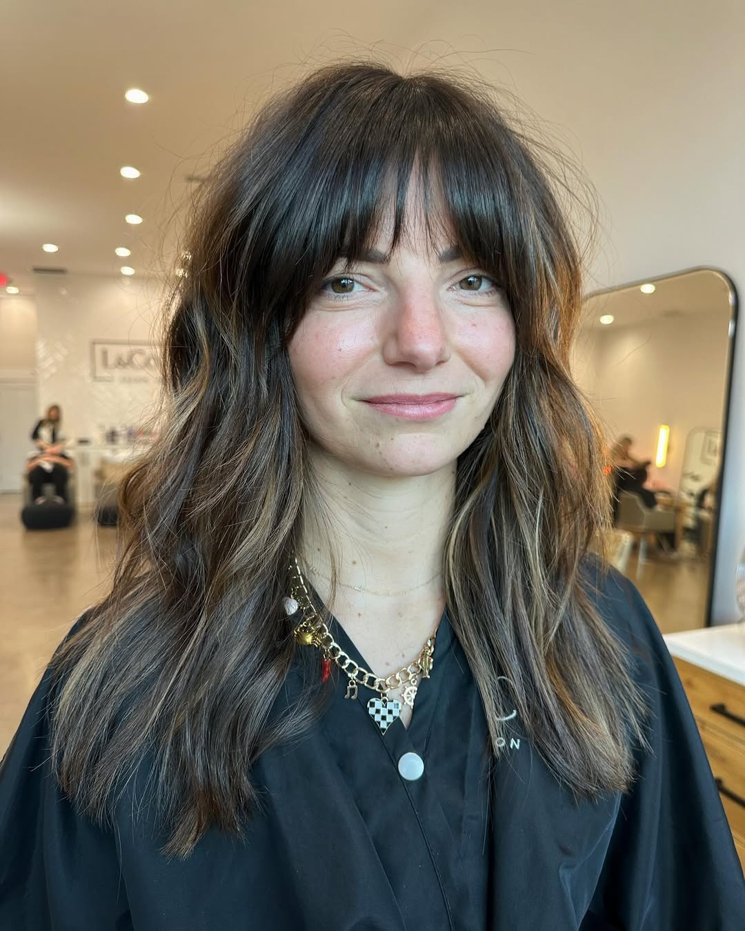 Medium-Length Soft Shag With Bangs