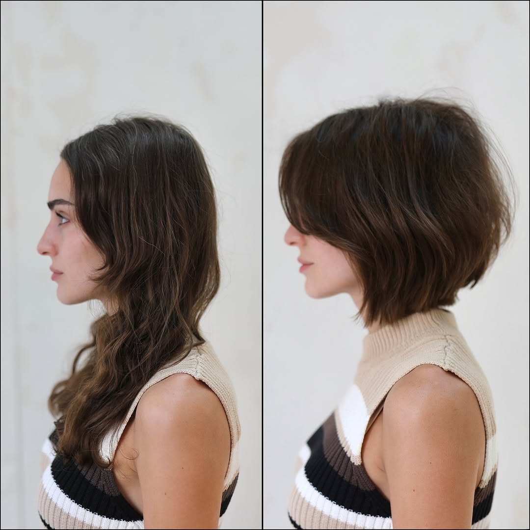 Medium-Long Hair To Soft Bob