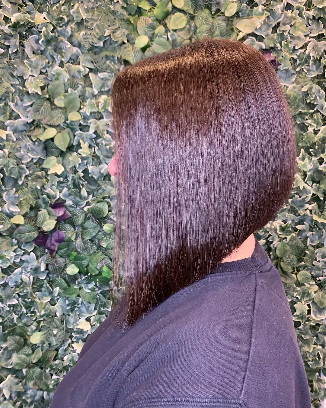 medium sleek inverted bob