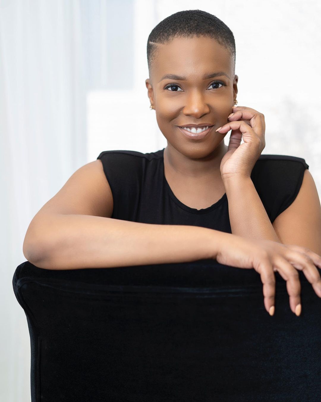 Natural Brush Cut For Black Women
