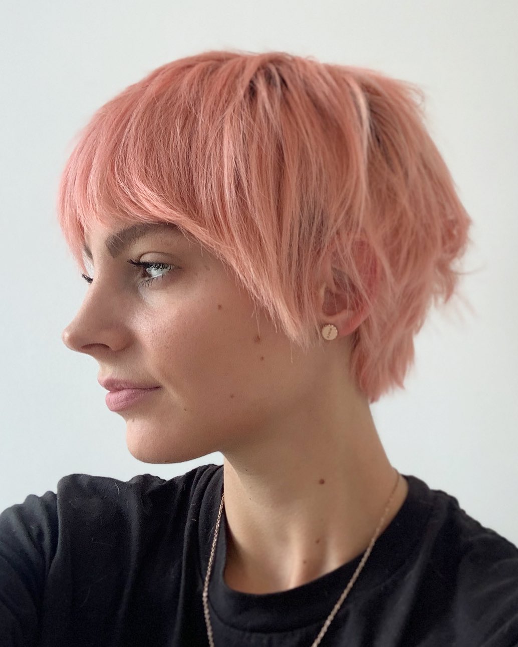 Peach Textured Pixie