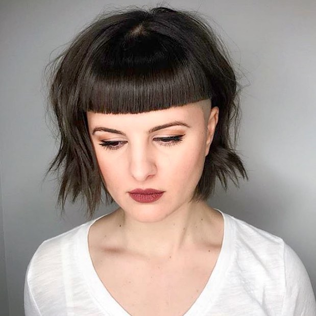 shattered bob undercut