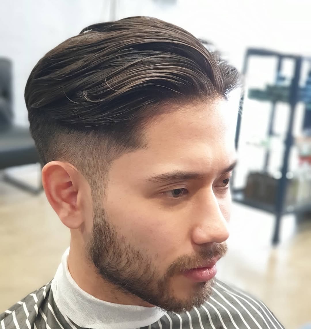 Silky Slick Two Block Haircut 
