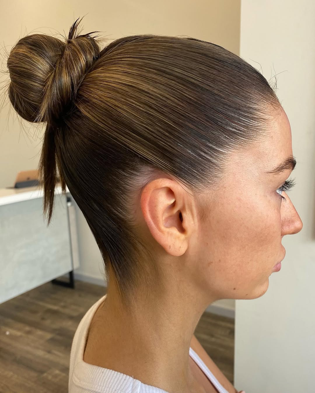 chignon élégant