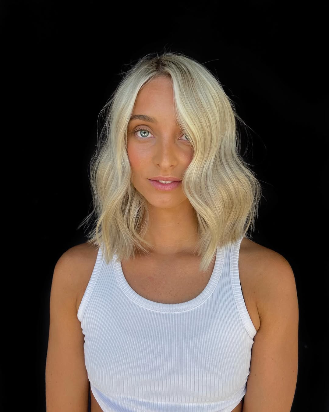 soft long blunt bob