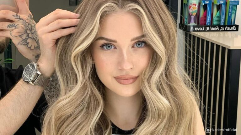 pelo rubio invierno balayage