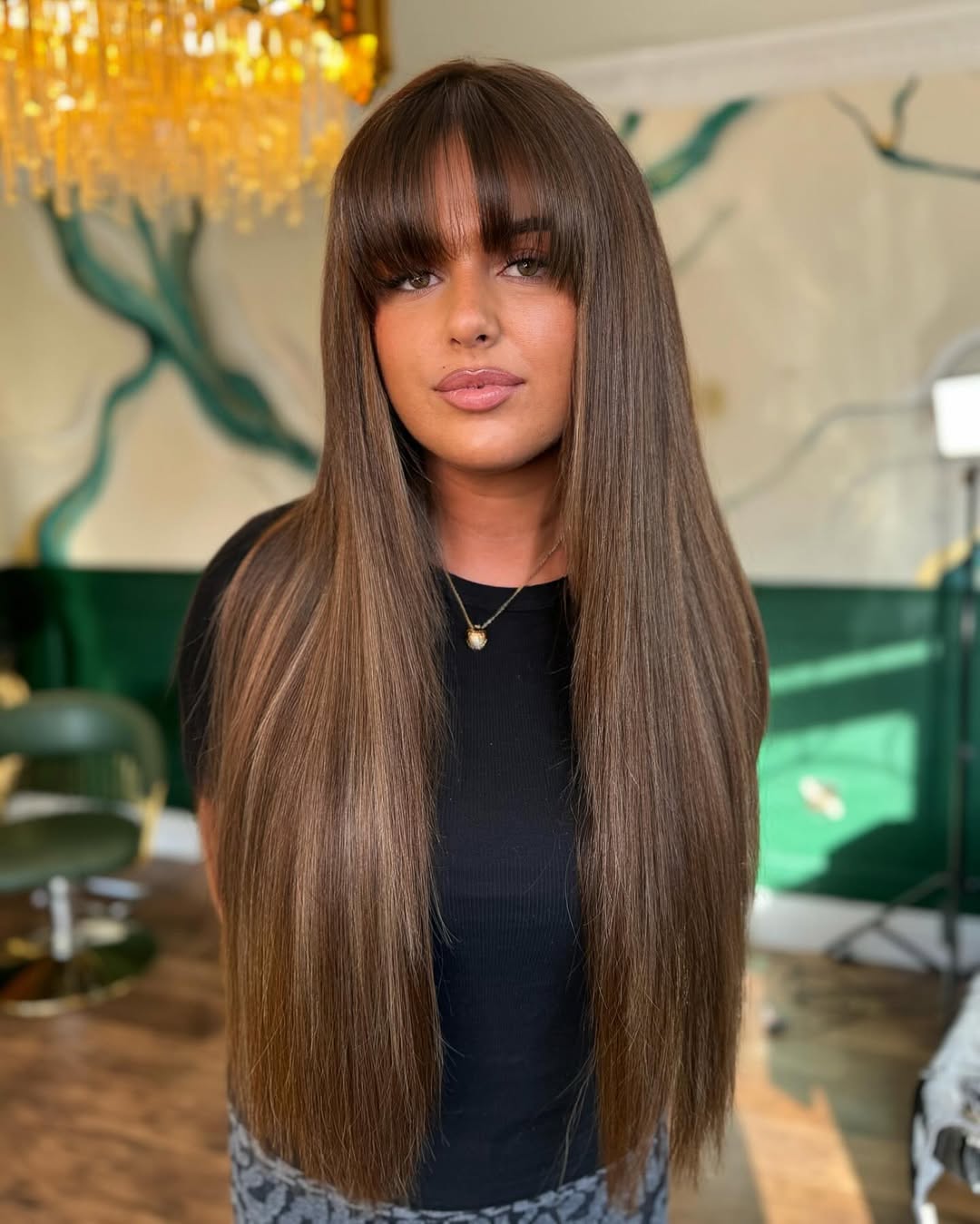 Very Long Soft Hair With Bangs