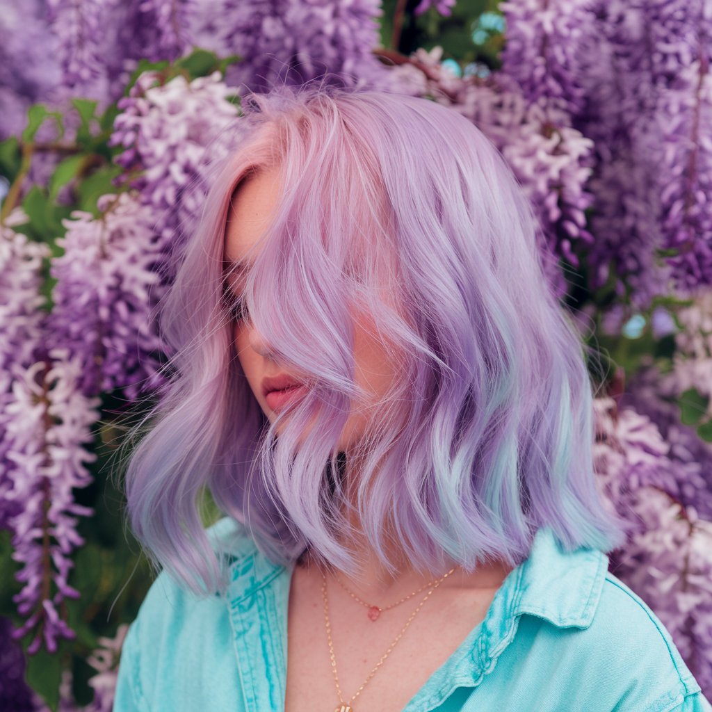 Wisteria Flower Purple Shade