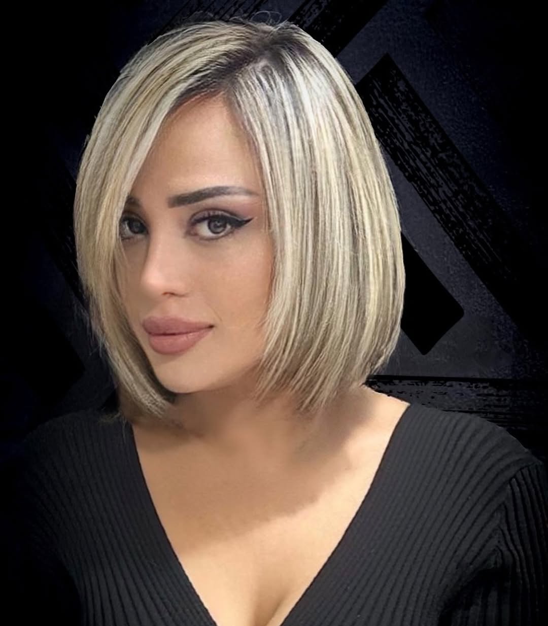 asymmetrische lange bob voor dun haar