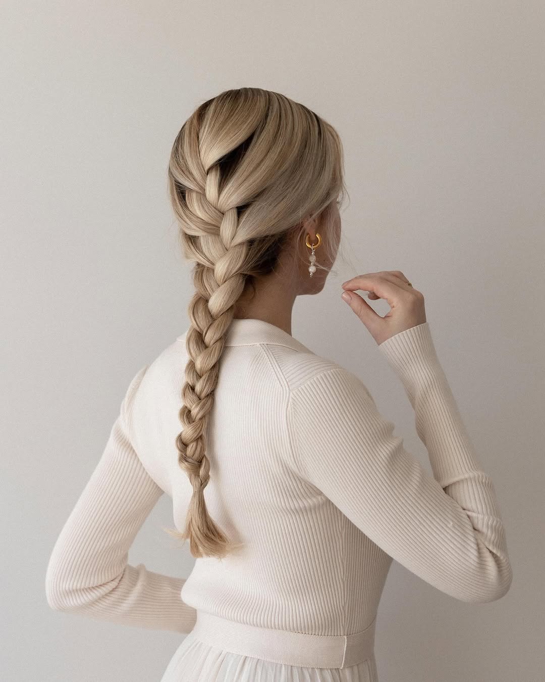 tresse française classique